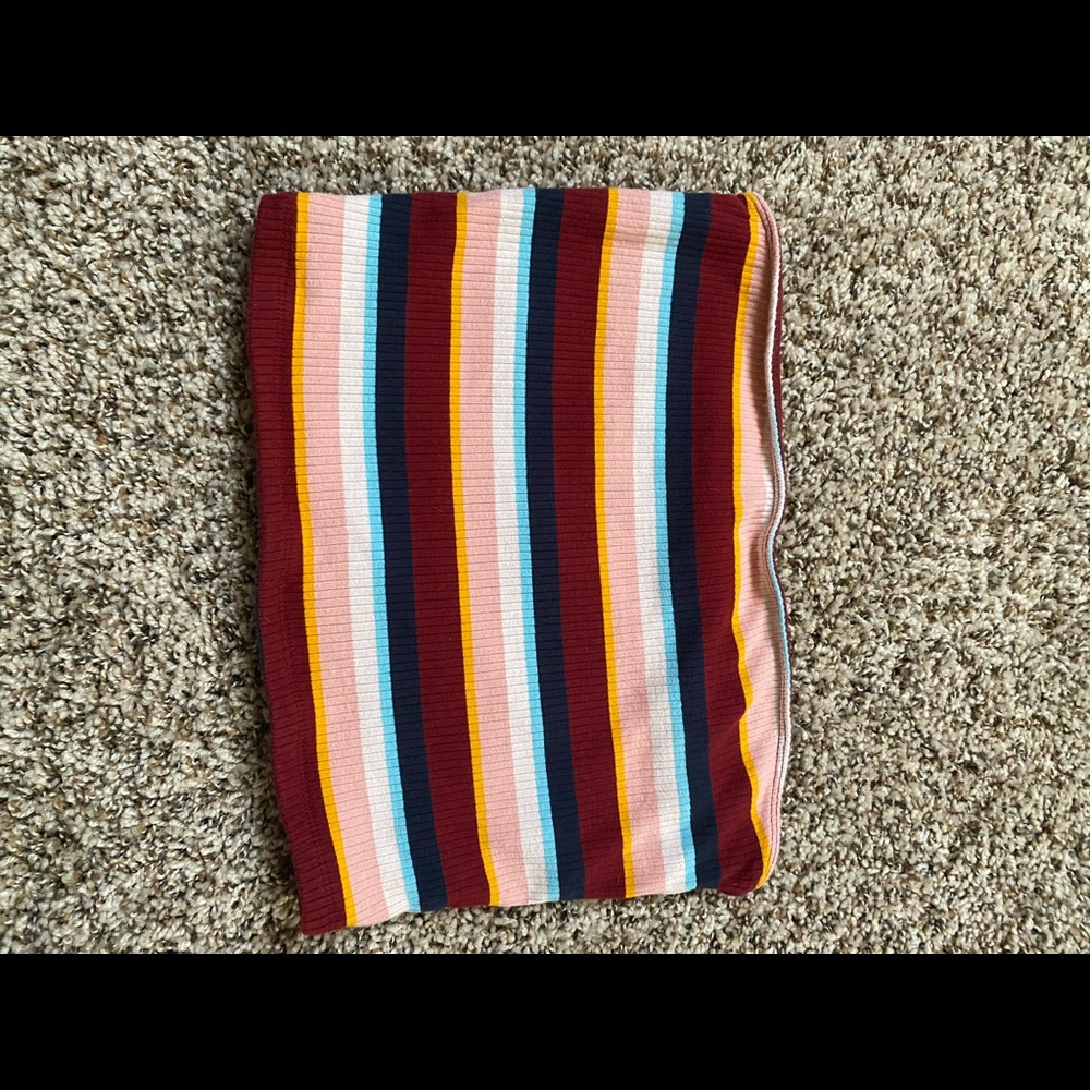 🌸 Hollister Striped Crop Tube Top 😀
